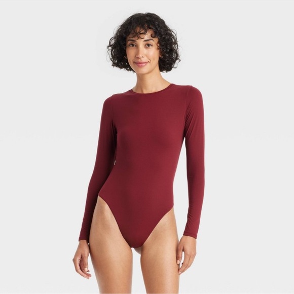 Auden 4-Way Stretch Longsleeve Bodysuit - Picture 1 of 6